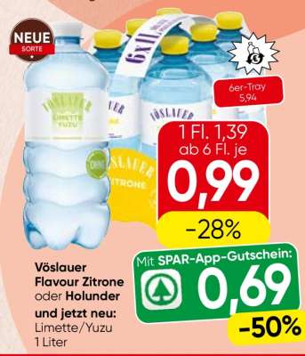 Vöslauer Flavour Zitrone oder Holunder und jetzt neu: Limette/Yuzu