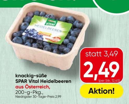 SPAR Vital Heidelbeeren