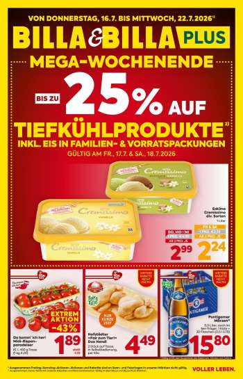 Angebote Billa - 16.7.2026 - 22.7.2026.