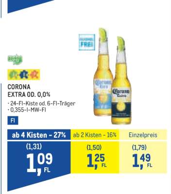 Corona Extra od. 0,0 %