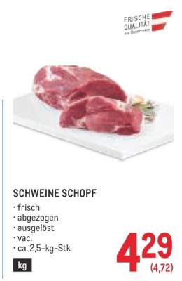 Schweine Schopf