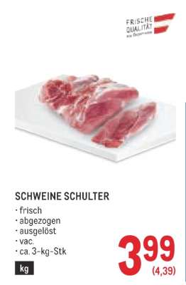 Schweine Schulter