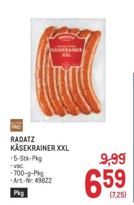 RADATZ KÄSEKRAINER XXL