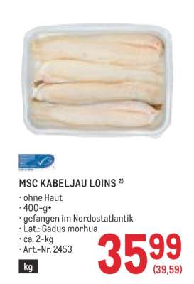MSC KABELJAU LOINS