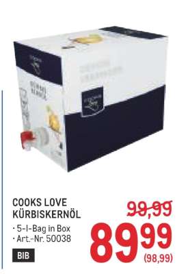COOKS LOVE KÜRBISKERNÖL