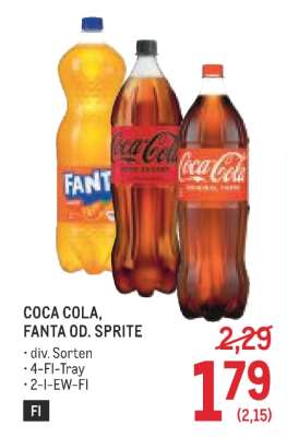 Coca-Cola Fanta od. Sprite
