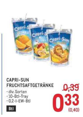 CAPRI-SUN FRUCHTSAFTGETRÄNKE