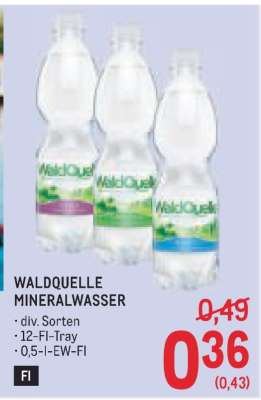 WALDQUELLE MINERALWASSER