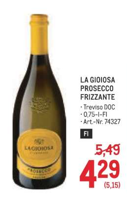 La Gioiosa Prosecco Frizzante