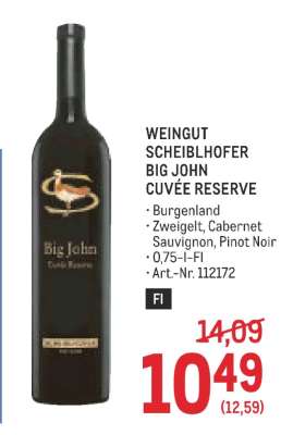 Weingut Scheiblhofer Big John Cuvée Reserve