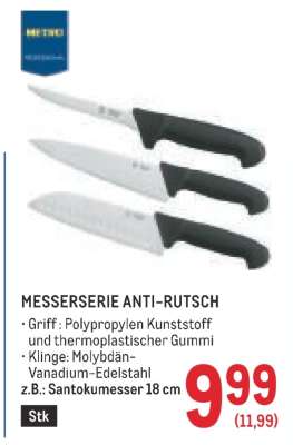 MESSERSERIE ANTI-RUTSCH
