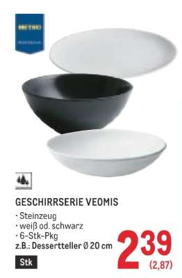 GESCHIRRSERIE VEOMIS