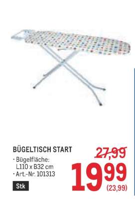 BÜGELTISCH START