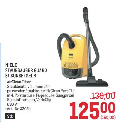 MIELE STAUBSAUGER GUARD S1 SUNSETGELB