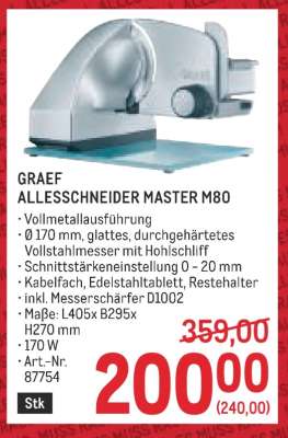 GRAEF ALLESSCHNEIDER MASTER M80