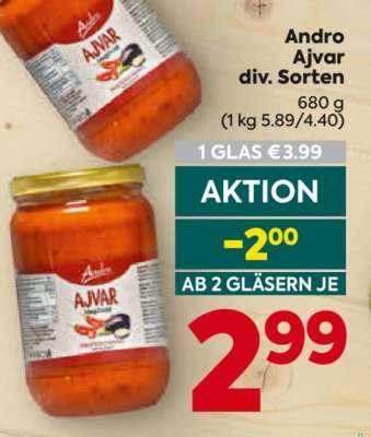 Andro Ajvar div. Sorten