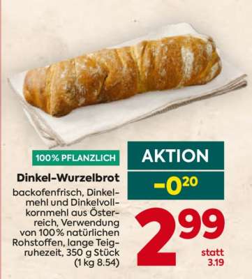 Dinkel-Wurzelbrot