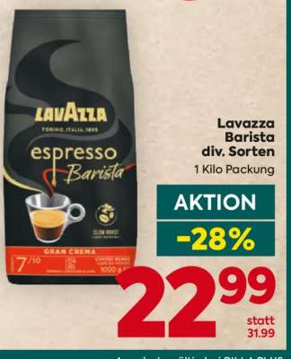 Lavazza Barista div. Sorten