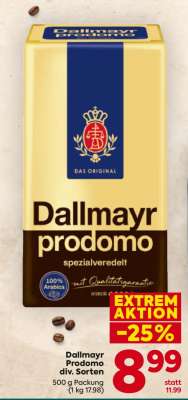 Dallmayr Prodomo div. Sorten