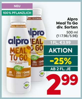 Alpro Meal To Go div. Sorten