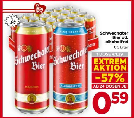 Schwechater Bier od. Alkoholfrei
