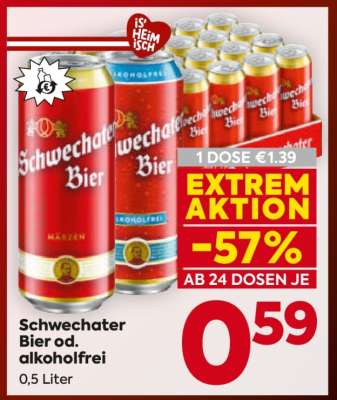 Schwechater Bier od. Alkoholfrei