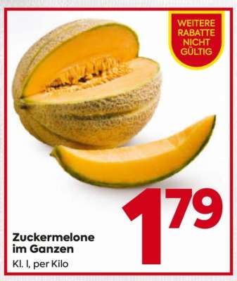 Zuckermelone im Ganzen