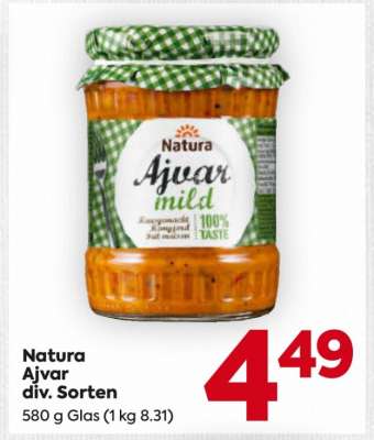Natura Ajvar div. Sorten