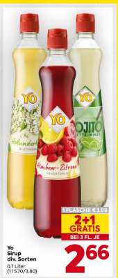 Yo Sirup div. Sorten
