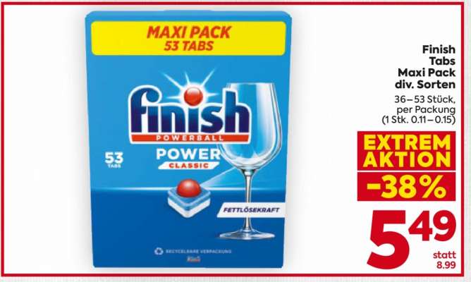 Finish Tabs Maxi Pack div. Sorten