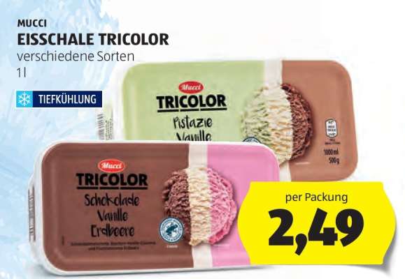 MUCCI EISSCHALE TRICOLOR