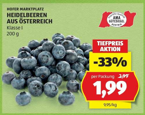 HEIDELBEEREN AUS ÖSTERREICH