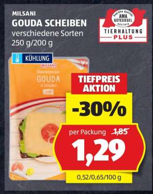 MILSANI GOUDA SCHEIBEN