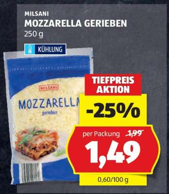 MILSANI MOZZARELLA GERIEBEN