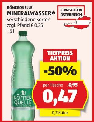 Roemerquelle Mineralwasser