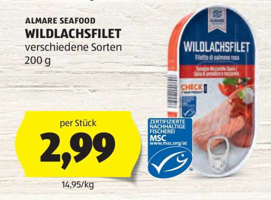 ALMARE SEAFOOD WILDLACHSFILET