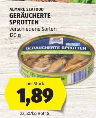 GERÄUCHERTE SPROTTEN