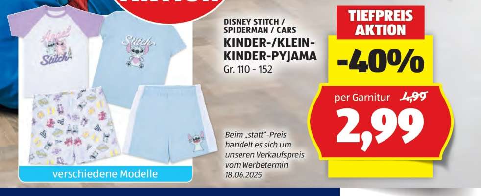KINDER-/KLEIN-KINDER-PYJAMA