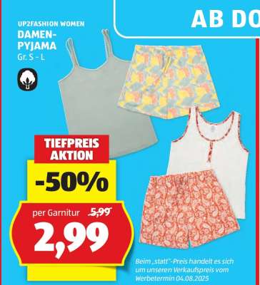 UP2FASHION WOMEN DAMEN-PYJAMA