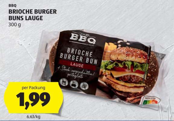 BRIOCHE BURGER BUNS LAUGE