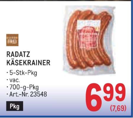 Radatz Käsekrainer