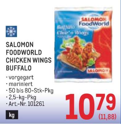 SALOMON FOODWORLD CHICKEN WINGS BUFFALO