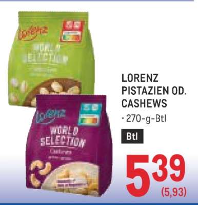 Lorenz Pistazien od. Cashews