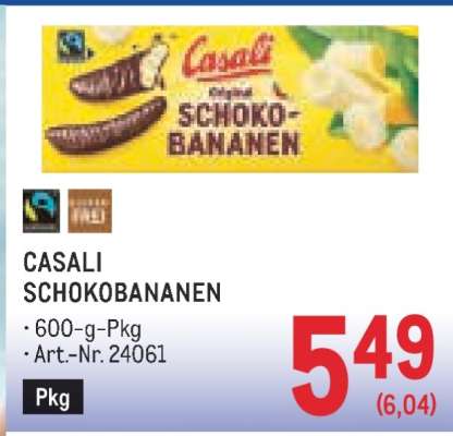 Casali Schokobananen