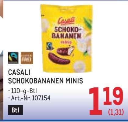 CASALI SCHOKOBANANEN MINIS