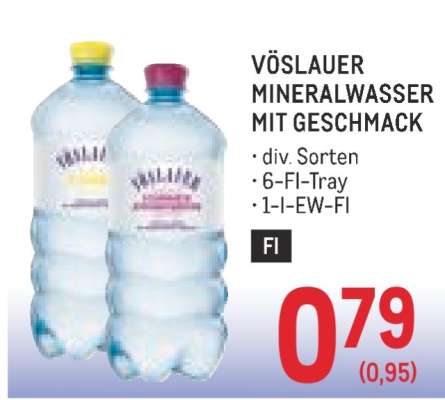 VÖSLAUER MINERALWASSER MIT GESCHMACK