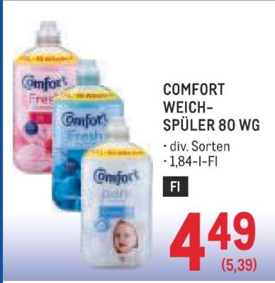 COMFORT Weichspüler 80 WG