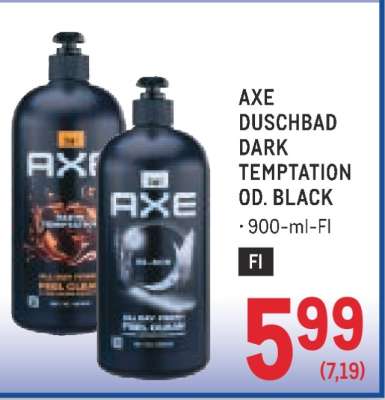 AXE DUSCHBAD DARK TEMPTATION OD. BLACK