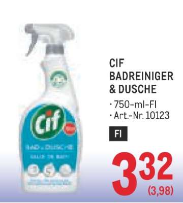 CIF BADREINIGER & DUSCHE