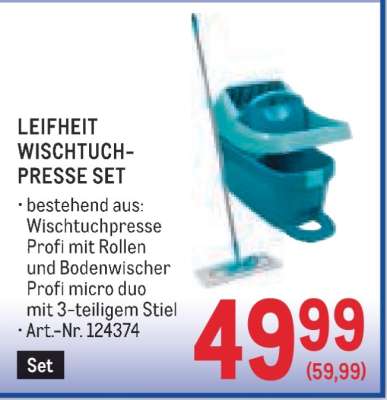 LEIFHEIT WISCHTUCH-PRESSE SET